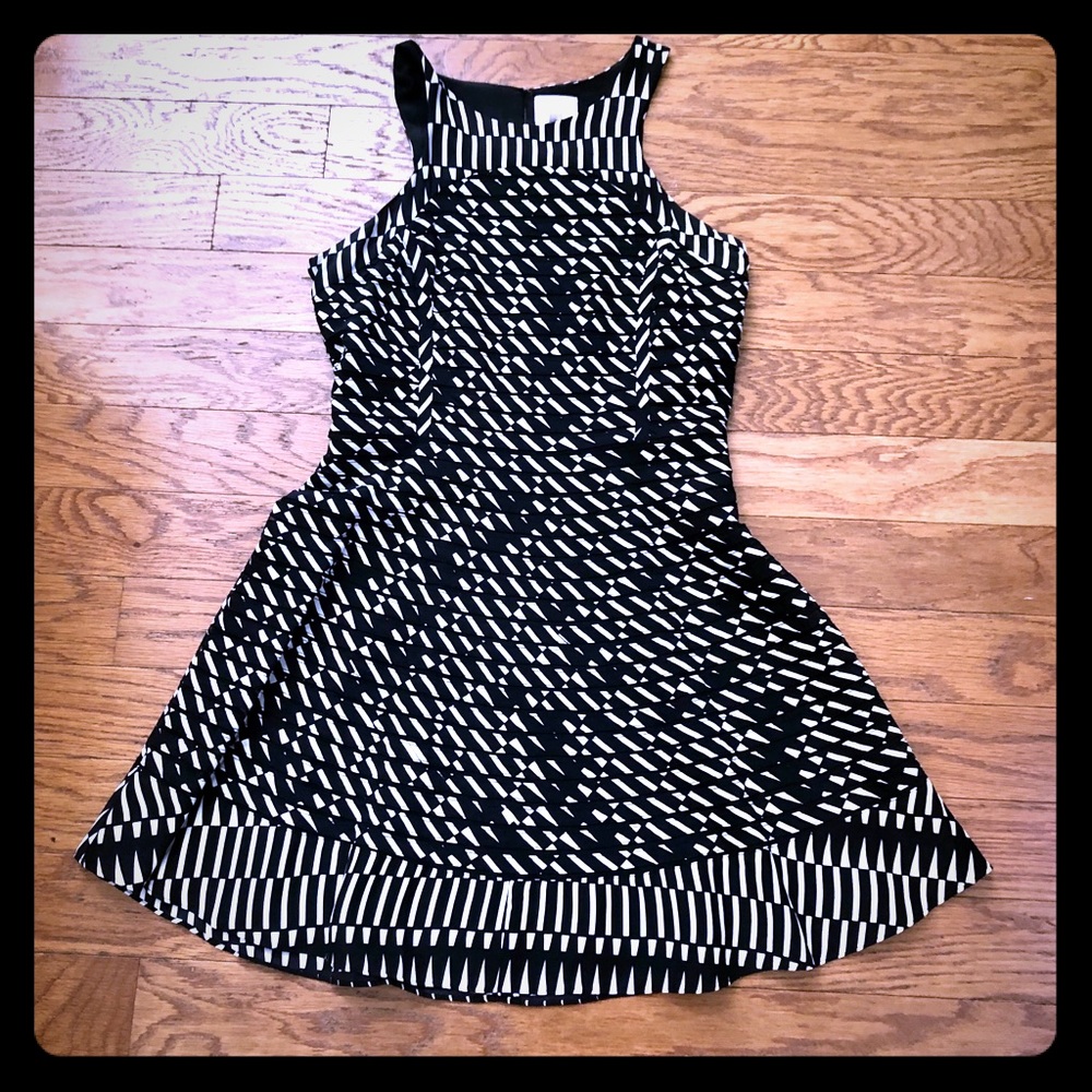 -PARKER- fit and flare mini dress